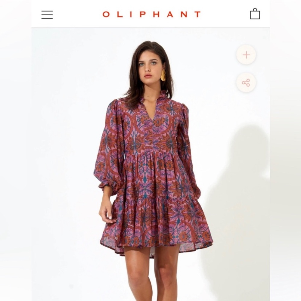 NWT Oliphant Yoke Dress Long Sleeves/  Retail price $288 // PERFECT FALL DRESS!